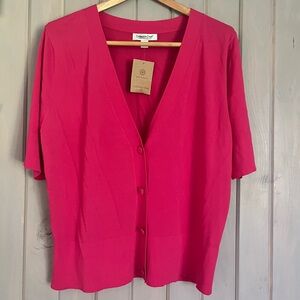 Rayon/nylon summer cardigan